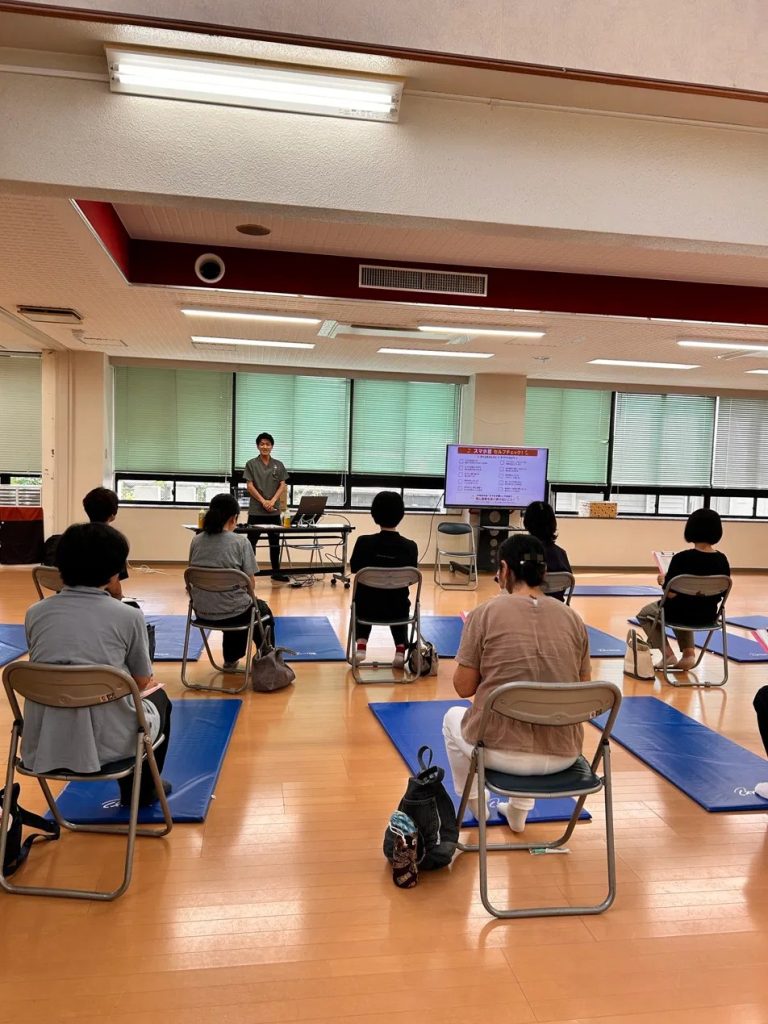 三島市の保健委員の皆さまへの健康講座の会場の様子